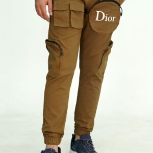 Fashion Cargo Trousers - Dior Print Design